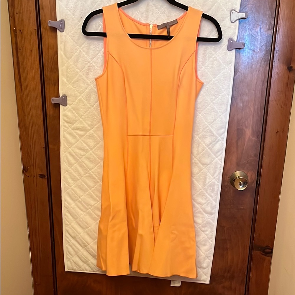 Halston Heritage Sleeveless Orange Dress - Picture 4 of 7